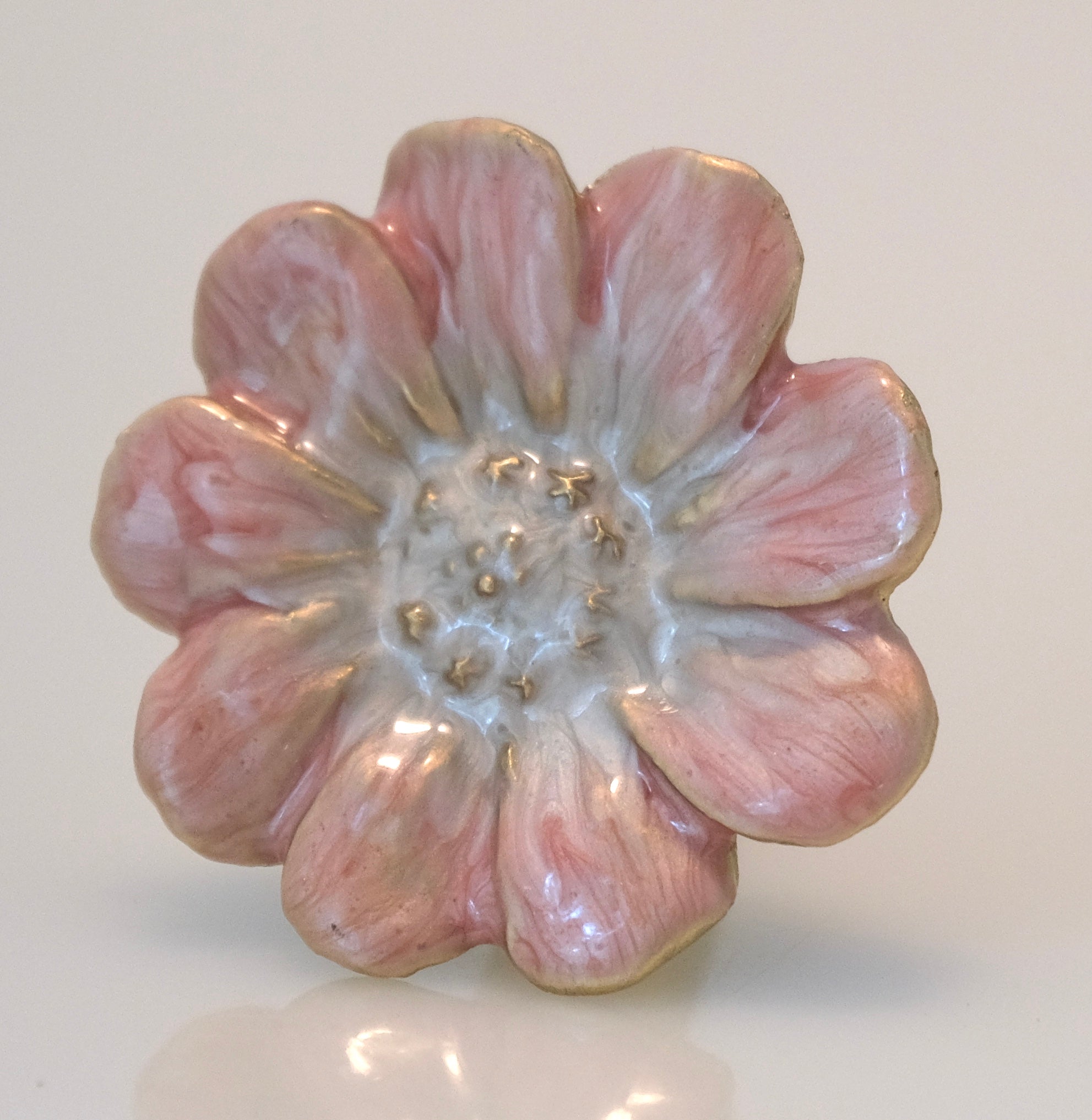 Flower Knob - Pink Dahlia