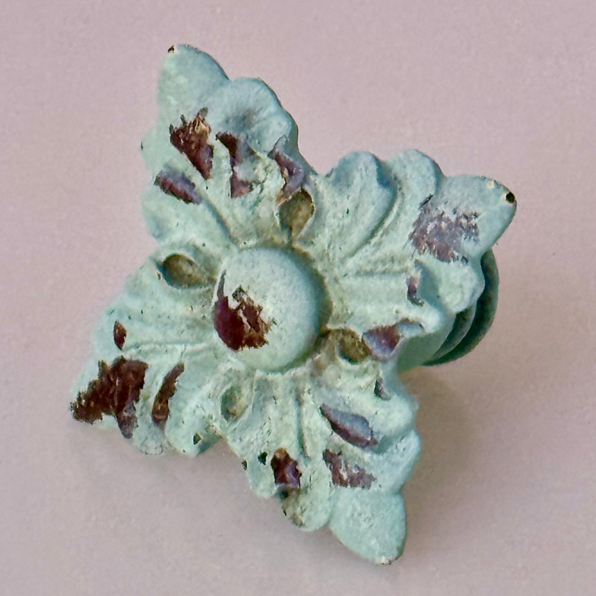 Florette Knob - Verdigris finish