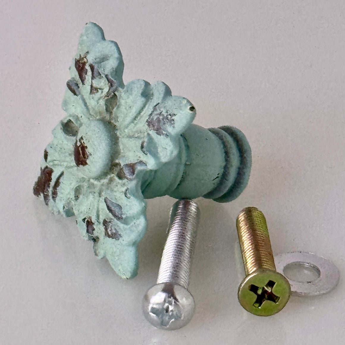 Florette Knob - Verdigris finish