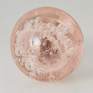 Bubble Glass PINK Knob