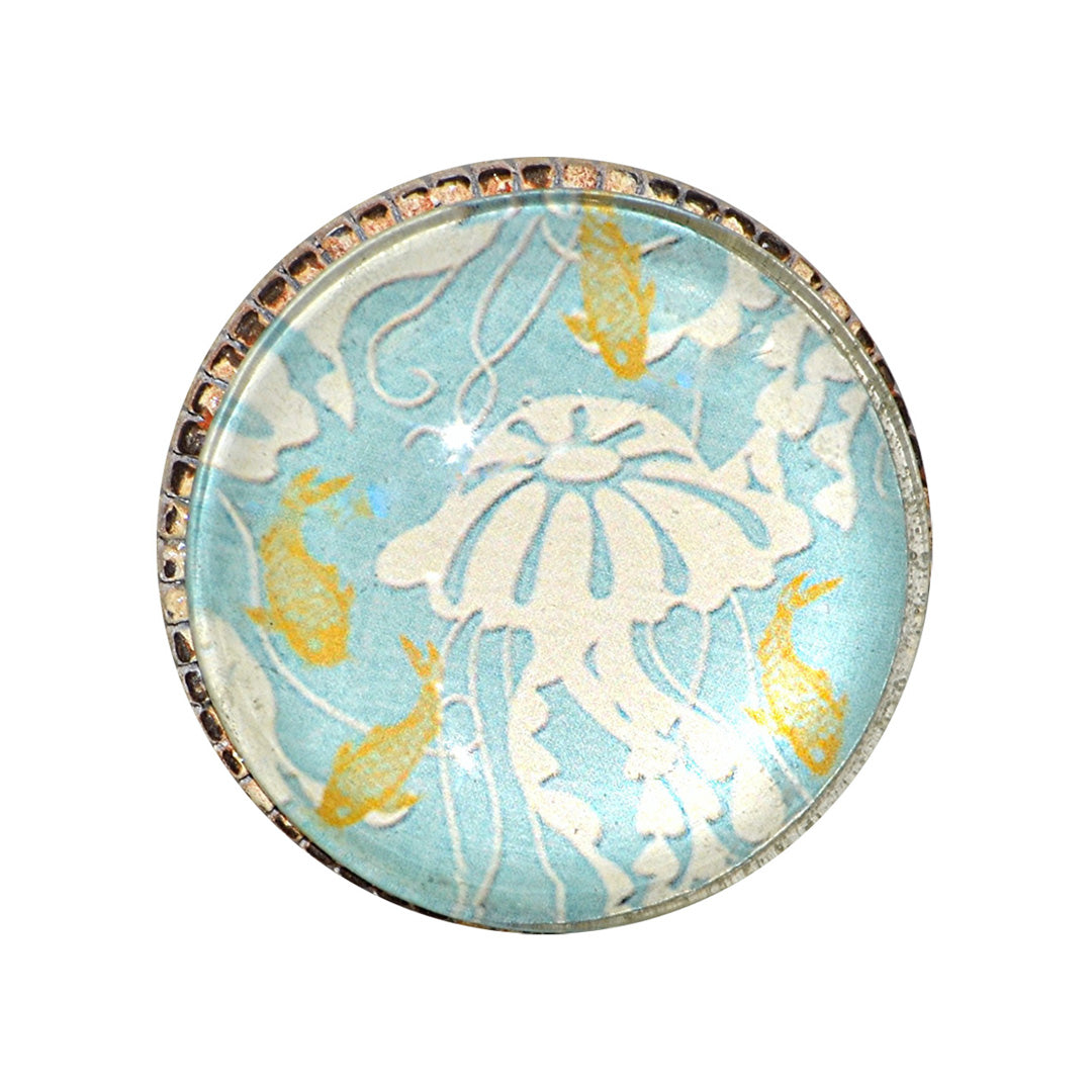 Retro Whitewashed Metal Knob – Jellyfish