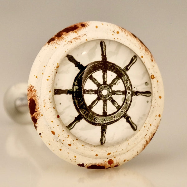 Spaceship Space Shuttle Cabinet Drawer Pull Knob - Ceramic Novelty Hardware For Home