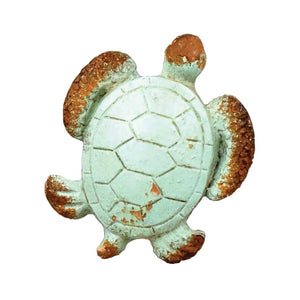 Turtle Knob or pull - Verdigris