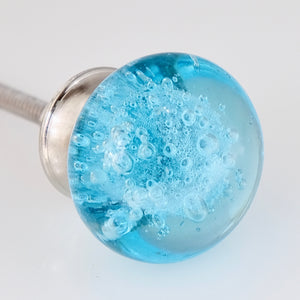 Bubble Glass BLUE Knob