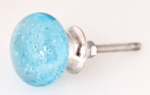 Bubble Glass BLUE Knob