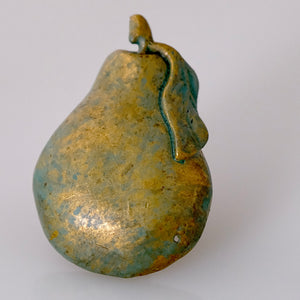 Pear Knob - Verdigris finish