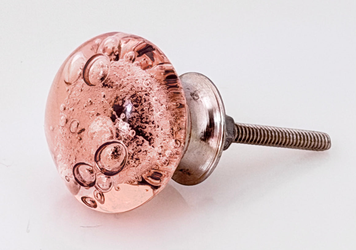 EV-62PK - Bubble Glass PINK Knob