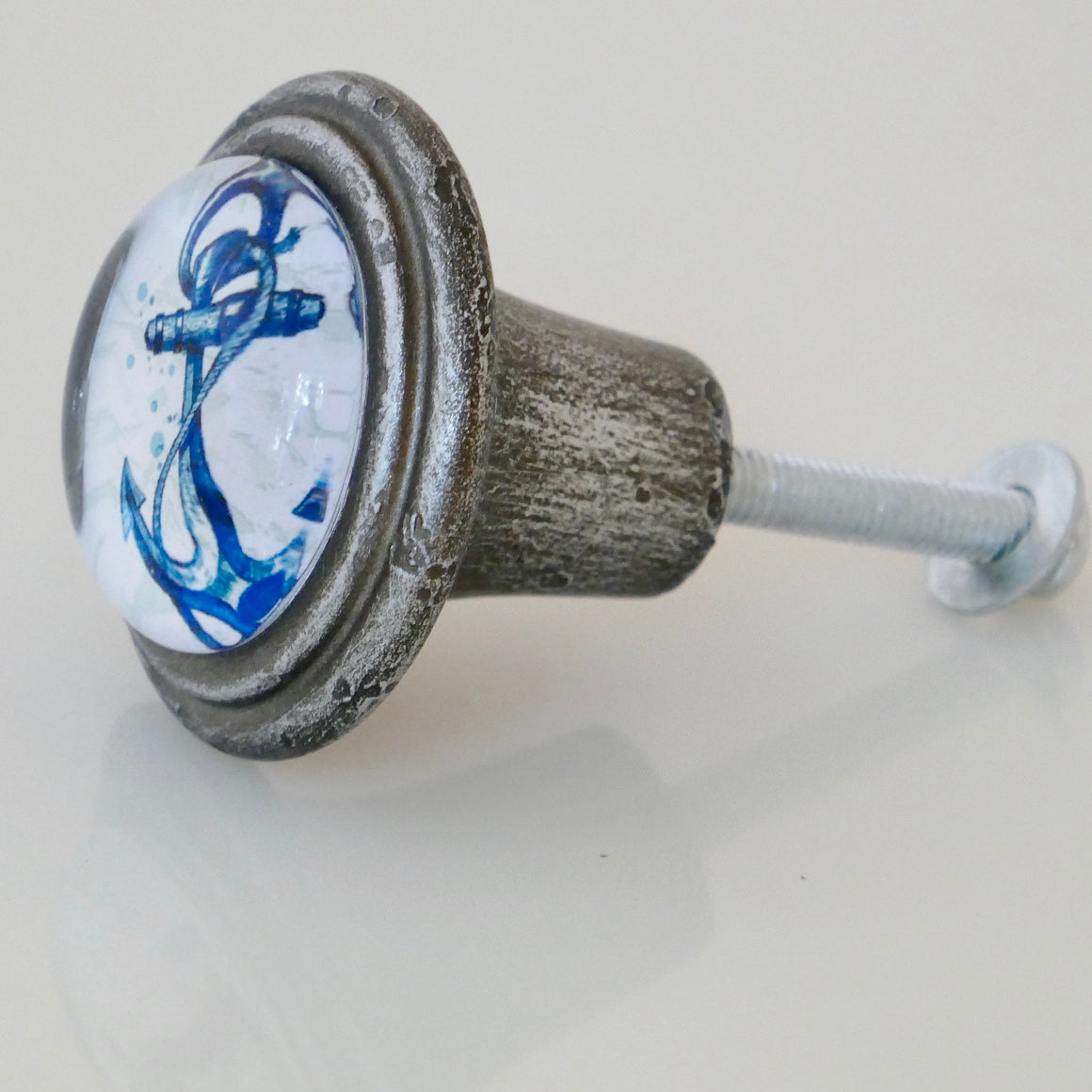 EE-110 S Anchor Knob - Blue and White