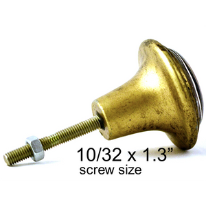 round Signature Brass Knob - Magnolia