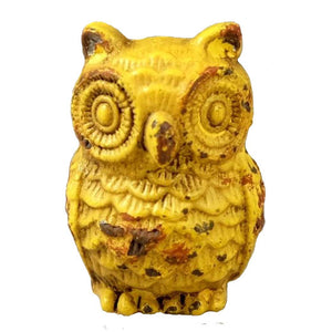 Owl Knob - Vintage Yellow